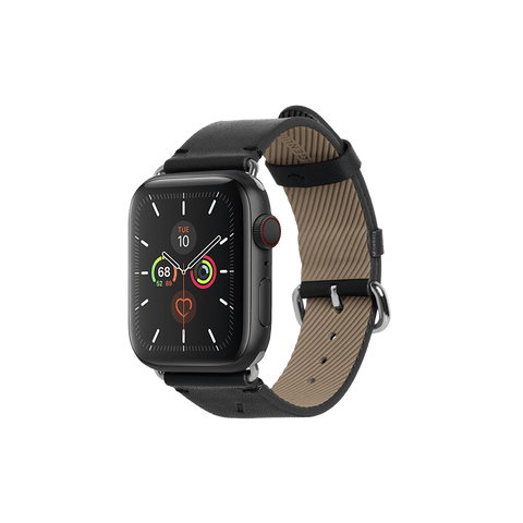 Classic Leather Apple Watch Strap (42/44mm) - Black - ZEITGEIST