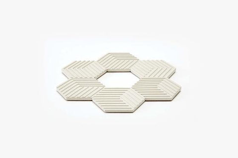 Concrete Table Tiles - White - ZEITGEIST
