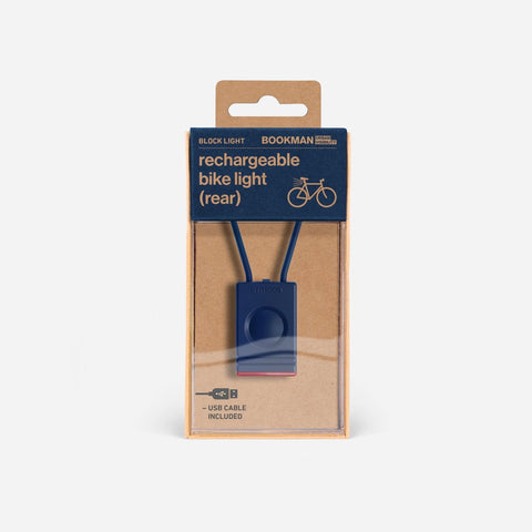 Block Bike Light Rear: Blue - ZEITGEIST
