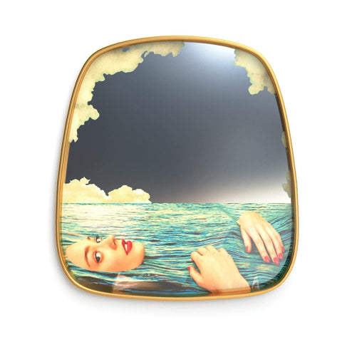Mirror Gold Frame Sea Girl - ZEITGEIST