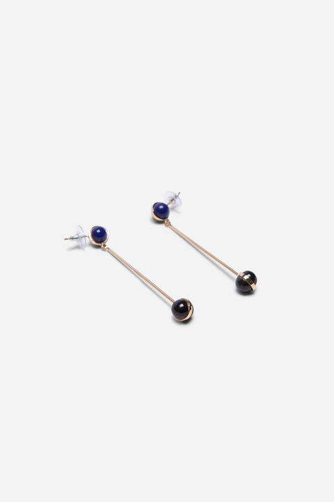 Mini Balloon Stick Gold Earrings - ZEITGEIST