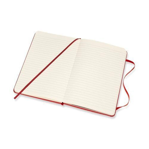 Classic Large Lined Notebook - Scarlet Red - ZEITGEIST