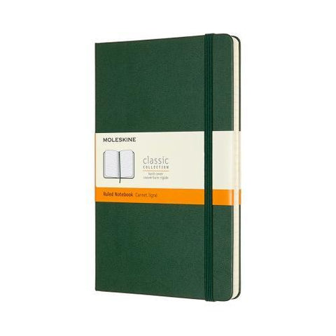 Classic Large Lined Notebook - Myrtle Green - ZEITGEIST