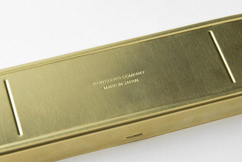 Traveler's Brass Pen Case Stationary Traveler's Company - der ZEITGEIST
