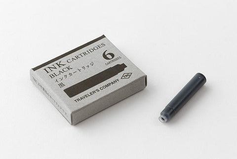 Traveler's Brass Fountain Pen Ink Cartridges - Black Stationary Traveler's Company - der ZEITGEIST