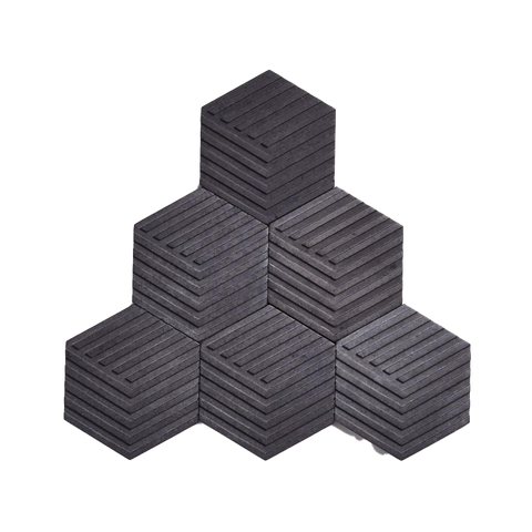 Concrete Table Tiles - Charcoal